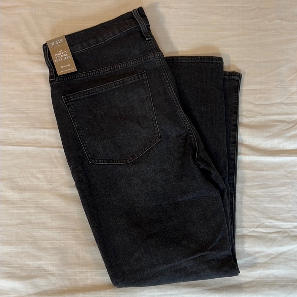 BOGO! Madewell the Perfect Vintage Black/Gray Jeans NWT T31